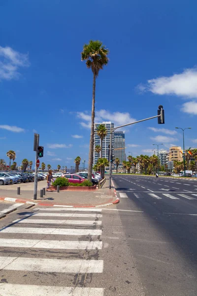 Tel Aviv Yafo Israel Junio 2018 Avenida Yehezkel Kaufmann Calle — Foto de Stock