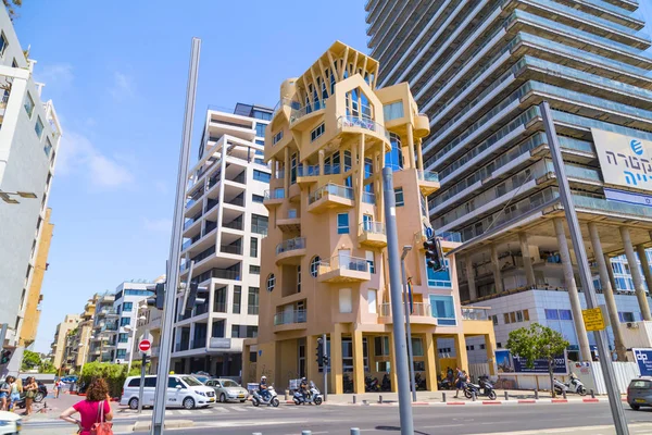 Tel Aviv Yafo Israel Junio 2018 Vista Desde Paseo Marítimo — Foto de Stock