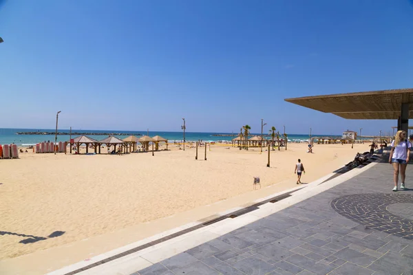 Tel Aviv Yafo Israel June 2018 View Beach Promenade Tel — Stock Photo, Image