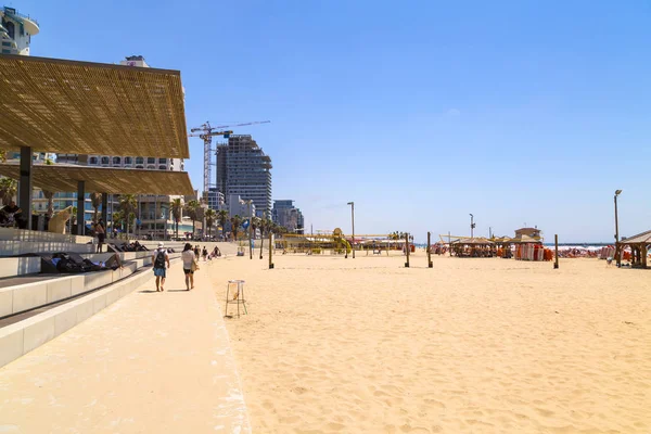 Tel Aviv Yafo Israel June 2018 View Beach Promenade Tel — Stock Photo, Image