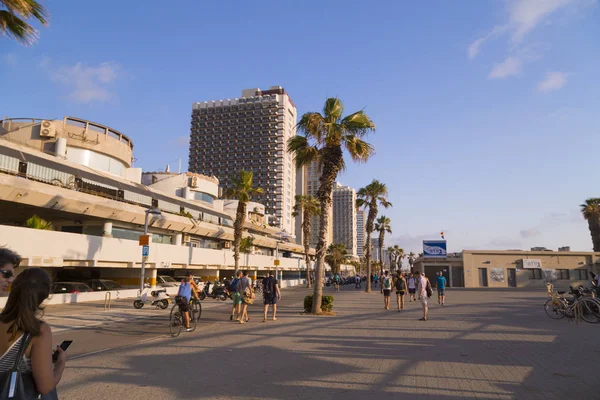 Tel Aviv Yafo Israel June 2018 View Beach Promenade Tel — Stock Photo, Image