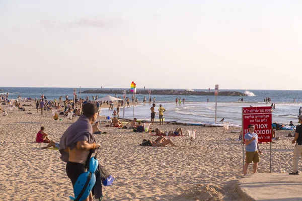 Tel Aviv Israel June 2018 View Beach Promenade Tel Aviv — Stock Photo, Image