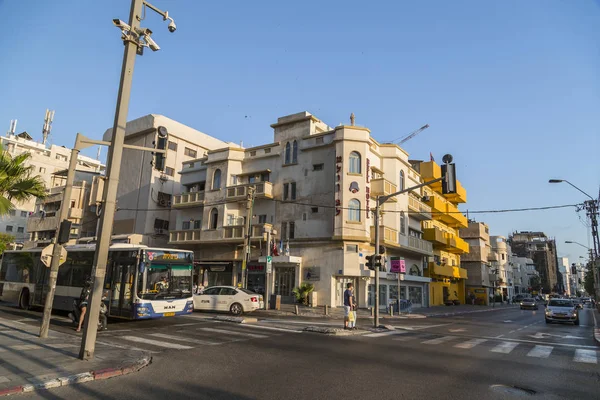 Tel Aviv Yafo Izrael Června 2018 Západ Slunce Scéna Allenbyho — Stock fotografie