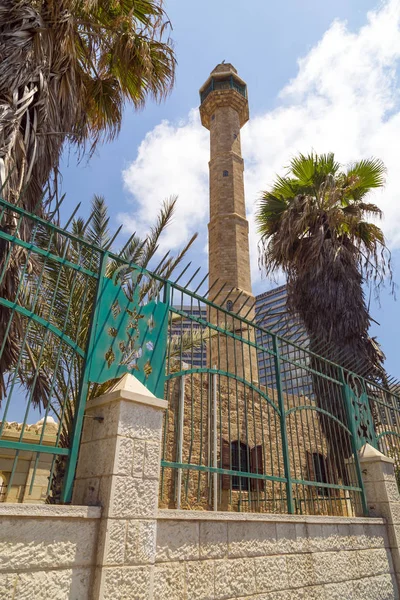 Hasan Bey Veya Hasan Bek Mosque Jaffa Plajı Tel Aviv — Stok fotoğraf