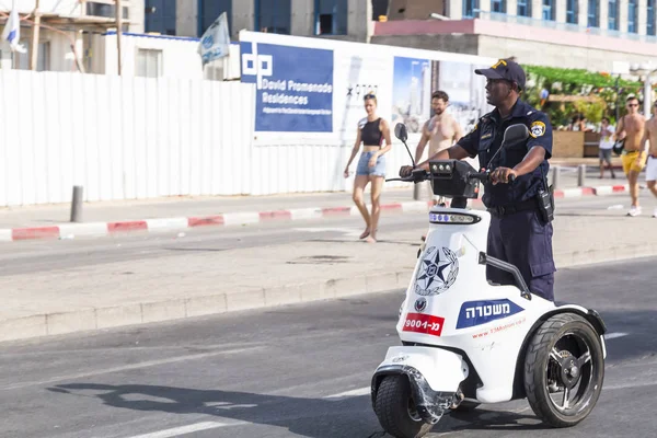 Tel Aviv Israel Junho 2018 Personela Segurança Trabalhando Durante Semana — Fotografia de Stock
