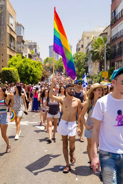 Tel Aviv Srail Haziran 2018 Yıllık Tel Aviv Gurur Hafta — Stok fotoğraf