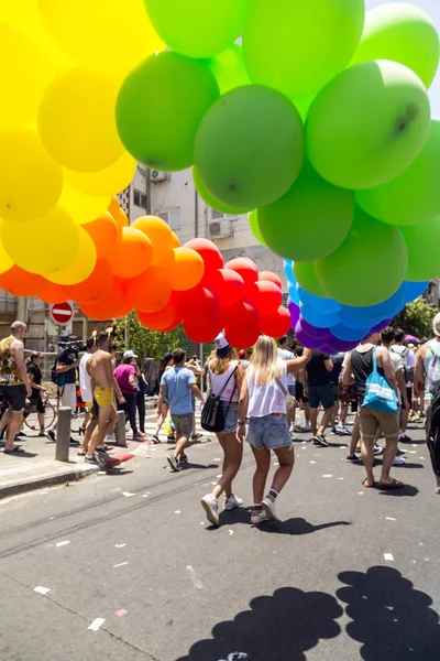 Tel Aviv Israel Kesäkuuta 2018 Vuosittainen Tel Aviv Pride Week — kuvapankkivalokuva