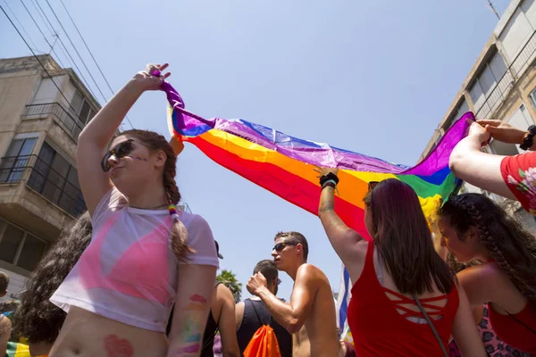 Тель Авив Израиль Июня 2018 Года Ежегодный Тель Авив Pride — стоковое фото
