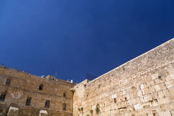 Die Westmauer Der Zweitheiligste Ort Für Die Juden Die Mauer — Stockfoto