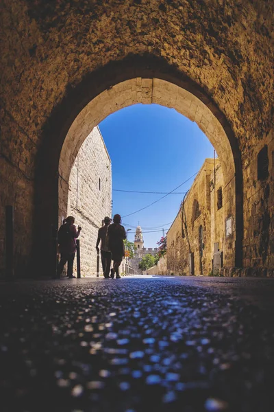 Jerusalem Israel Juni 2018 Antike Straßen Und Gebäude Der Altstadt — Stockfoto