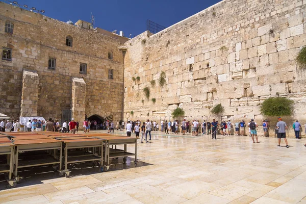 Jerusalem Srail Haziran 2018 Yahudi Halkının Western Wall Ikinci Kutsal — Stok fotoğraf