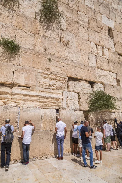 Jeruzsálem Izrael 2018 Június Zsidó Nép Ellen Nyugati Fal Második — Stock Fotó