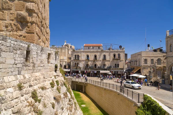 Jerusalén Israel Junio 2018 Antiguas Calles Edificios Ciudad Vieja Jerusalén — Foto de Stock