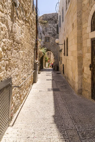 Jeruzsálem Izrael 2018 Június Ősi Utcák Épületek Régi Város Jeruzsálem — Stock Fotó