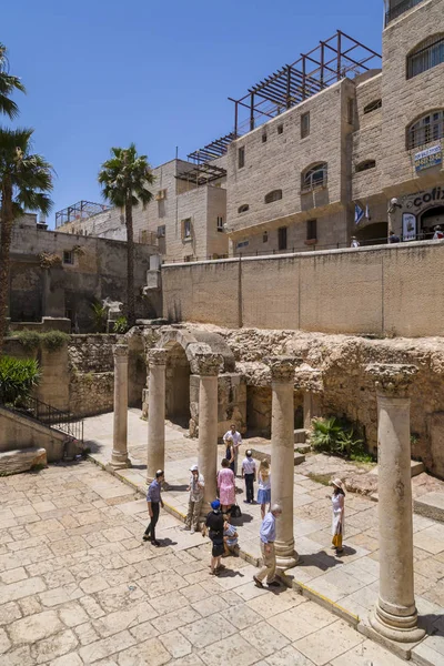 Jerusalén Israel Junio 2018 Antiguas Calles Edificios Ciudad Vieja Jerusalén — Foto de Stock