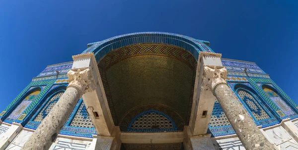 Außenansicht Der Felsenkuppel Qubbet Sahra Auf Arabisch Der Heiligen Stätte — Stockfoto