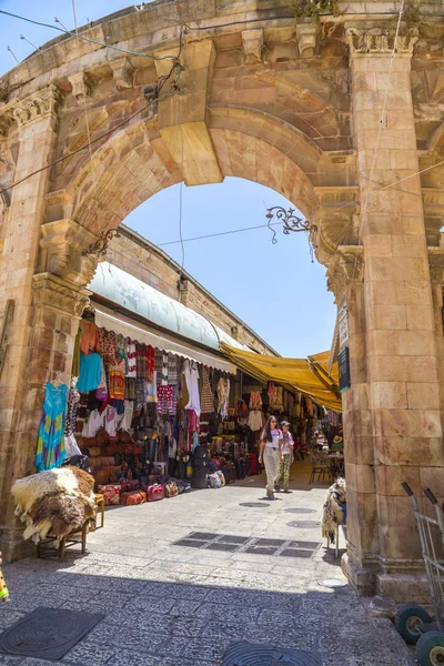 Jerusalém Israel Junho 2018 Antigas Ruas Edifícios Antiga Cidade Jerusalém — Fotografia de Stock