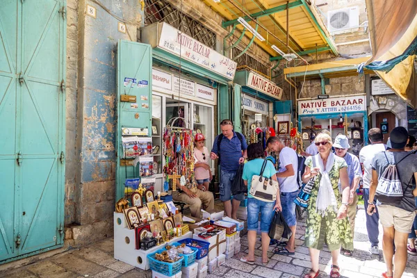 Иерусалим Израиль Июня 2018 Года Магазин Напротив Магазина Старом Городе — стоковое фото