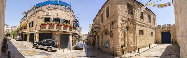 エルサレム イスラエル 2018 古代の通りとエルサレムの旧市街の建物です エルサレムはアブラハムの宗教の聖地ユダヤ教 キリスト教およびイスラム教 — ストック写真