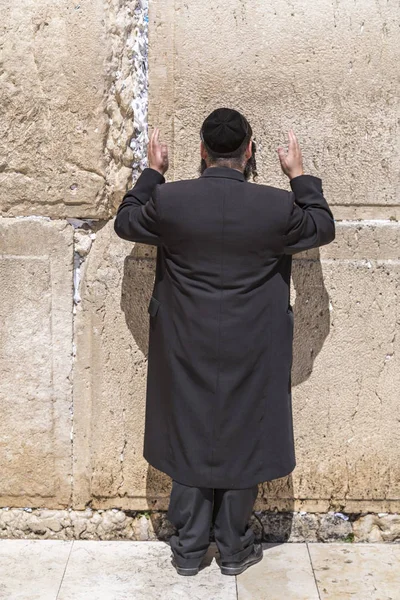 Иерусалим Израиль Июня 2018 Года Еврейский Народ Молится Против Западной — стоковое фото