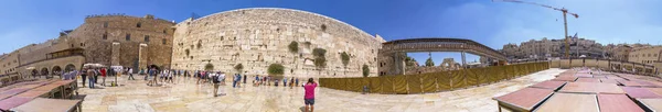 Jerusalén Israel Junio 2018 Pueblo Judío Rezando Contra Muro Occidental — Foto de Stock