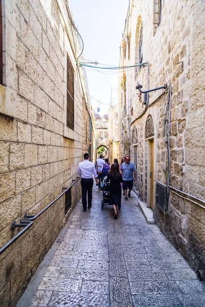 Jerusalem Srail Haziran 2018 Eski Sokaklar Binalar Kudüs Eski Şehri — Stok fotoğraf