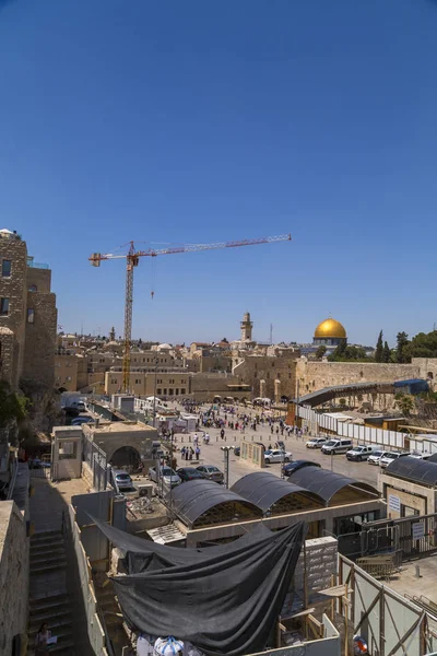 Иерусалим Израиль Июня 2018 Года Вид Храмовой Горы Золотым Куполом — стоковое фото