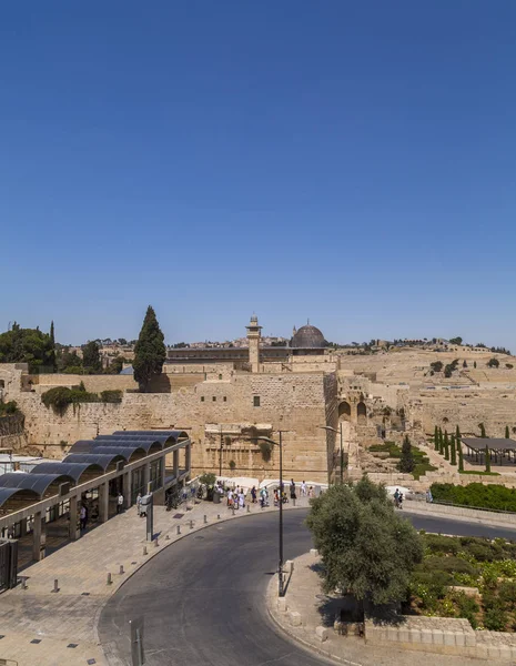 Jerusalem Israel June 2018 View Temple Mount Aqsa Mosque Holy — Stock Photo, Image