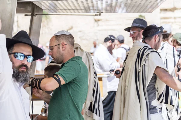 Jerusalem Srail Haziran 2018 Yahudi Halkının Western Wall Ikinci Kutsal — Stok fotoğraf