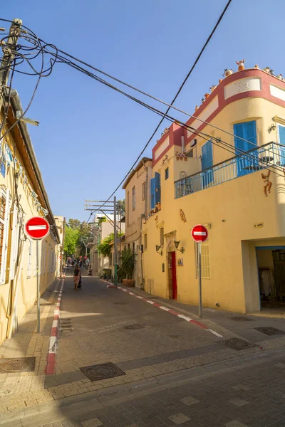 Tel Aviv Izrael Června 2018 Stavební Exteriérů Ulice Neve Cedek — Stock fotografie