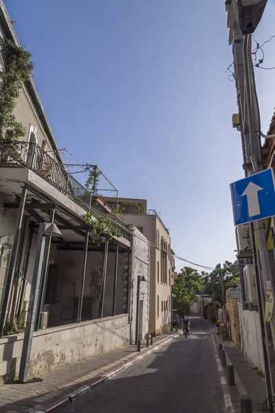 Tel Aviv Izrael Června 2018 Stavební Exteriérů Ulice Neve Cedek — Stock fotografie