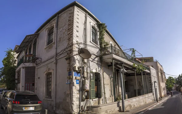 Tel Aviv Izrael Června 2018 Stavební Exteriérů Ulice Neve Cedek — Stock fotografie