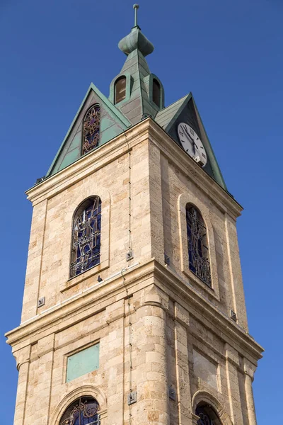 Particolare Della Torre Dell Orologio Jaffa Una Delle Torri Dell — Foto Stock