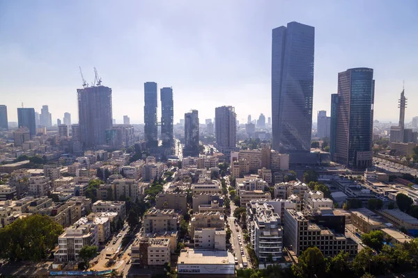Tel Aviv Yafo Israël Juni 2018 Luchtfoto Van Gebouwen Straten — Stockfoto