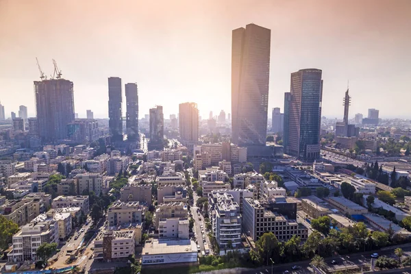 Tel Aviv Yafo Israel June 2018 Aerial View Buildings Streets — Stock Photo, Image