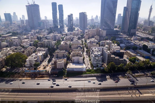 Tel Aviv Yafo Israel June 2018 Aerial View Buildings Streets — Stock Photo, Image