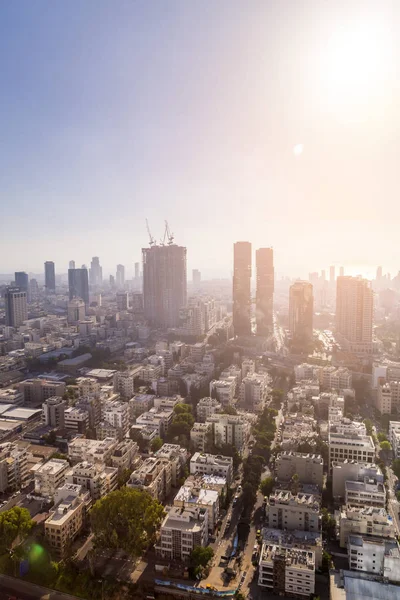 Tel Aviv Yafo Izrael Června 2018 Letecký Pohled Budovy Ulice — Stock fotografie