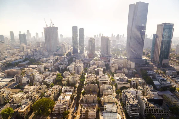 Tel Aviv Yafo Izrael Června 2018 Moderní Architektura Finanční Čtvrti — Stock fotografie