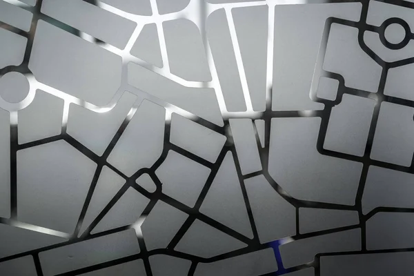 Pattern Abstract Lines City Map Glass Surface — Stock Photo, Image