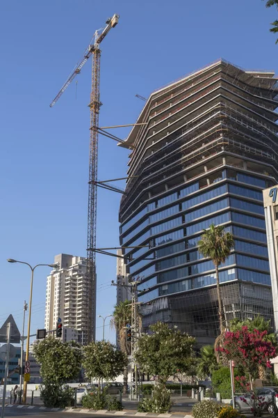 Tel Aviv Yafo Israel Junho 2018 Arquitetura Moderna Distrito Financeiro — Fotografia de Stock