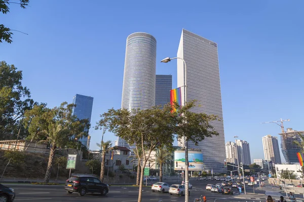 Tel Aviv Israel Junho 2018 Vista Exterior Azrieli Center Três — Fotografia de Stock