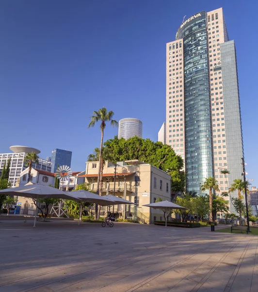 Тель Авив Израиль 2018 Воздушный Торговый Центр Sarona Market Восстановленный — стоковое фото