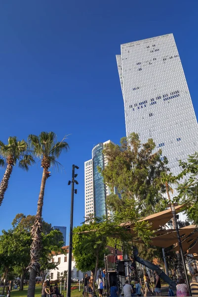 Tel Aviv Srail Haziran 2018 Sarona Pazar Opean Hava Ticari — Stok fotoğraf