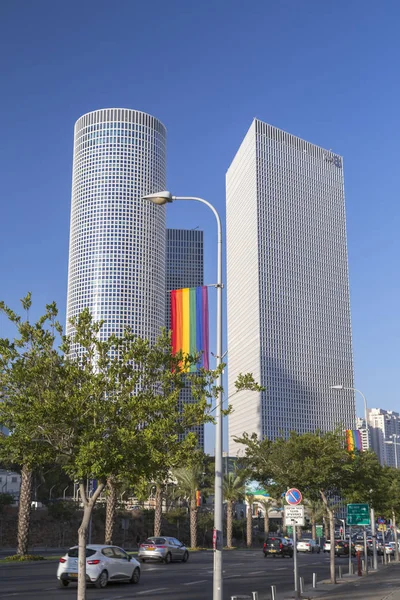 Tel Aviv Israel Junho 2018 Vista Exterior Azrieli Center Três — Fotografia de Stock