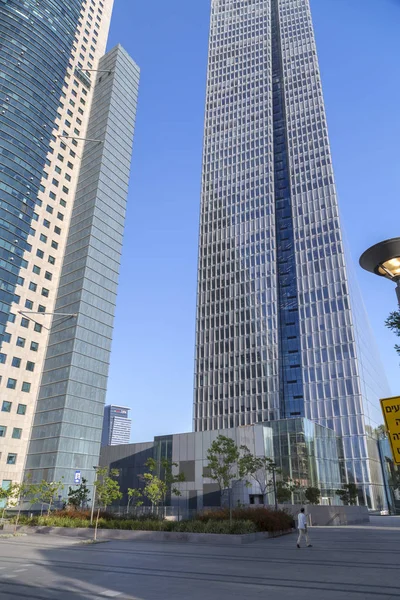 Tel Aviv Israel Junho 2018 Vista Exterior Torre Azrieli Sarona — Fotografia de Stock