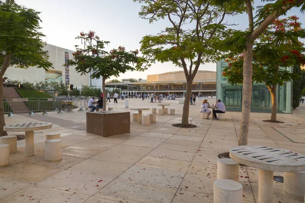 Tel Aviv Yafo Israel Junho 2018 Habima Square Tel Aviv — Fotografia de Stock