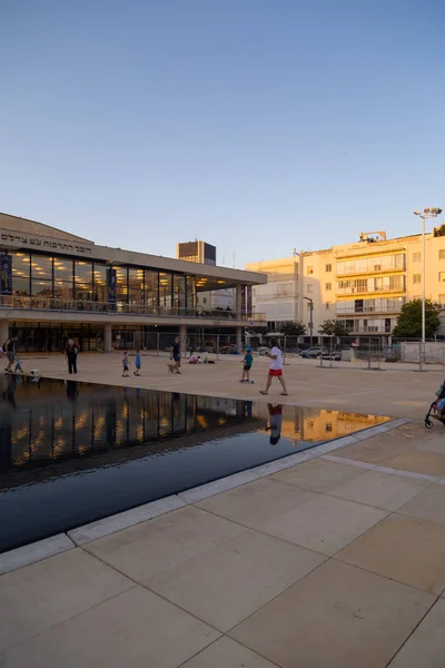 Tel Aviv Yafo Israel Junho 2018 Habima Square Tel Aviv — Fotografia de Stock