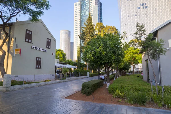 Tel Aviv Israel Junio 2018 Sarona Mercado Aire Opeo Centro —  Fotos de Stock