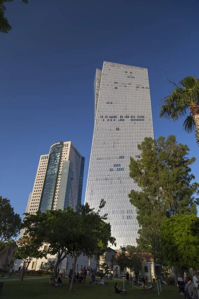 Tel Aviv Israel Junio 2018 Vista Exterior Torre Azrieli Sarona —  Fotos de Stock