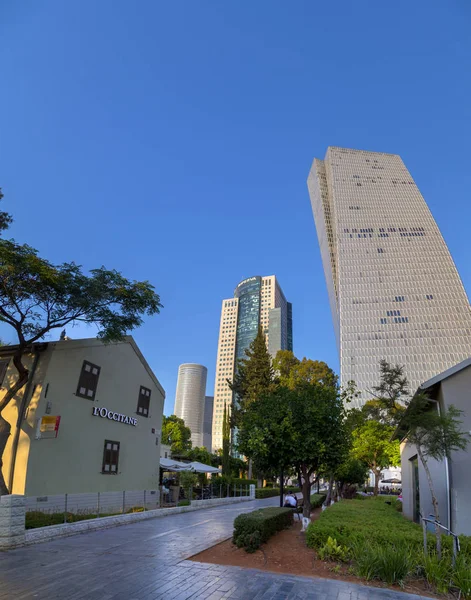 Tel Aviv Israel Junio 2018 Vista Exterior Torre Azrieli Sarona —  Fotos de Stock
